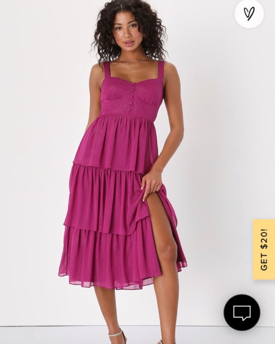 Lulus Midi Dress  - Image 1