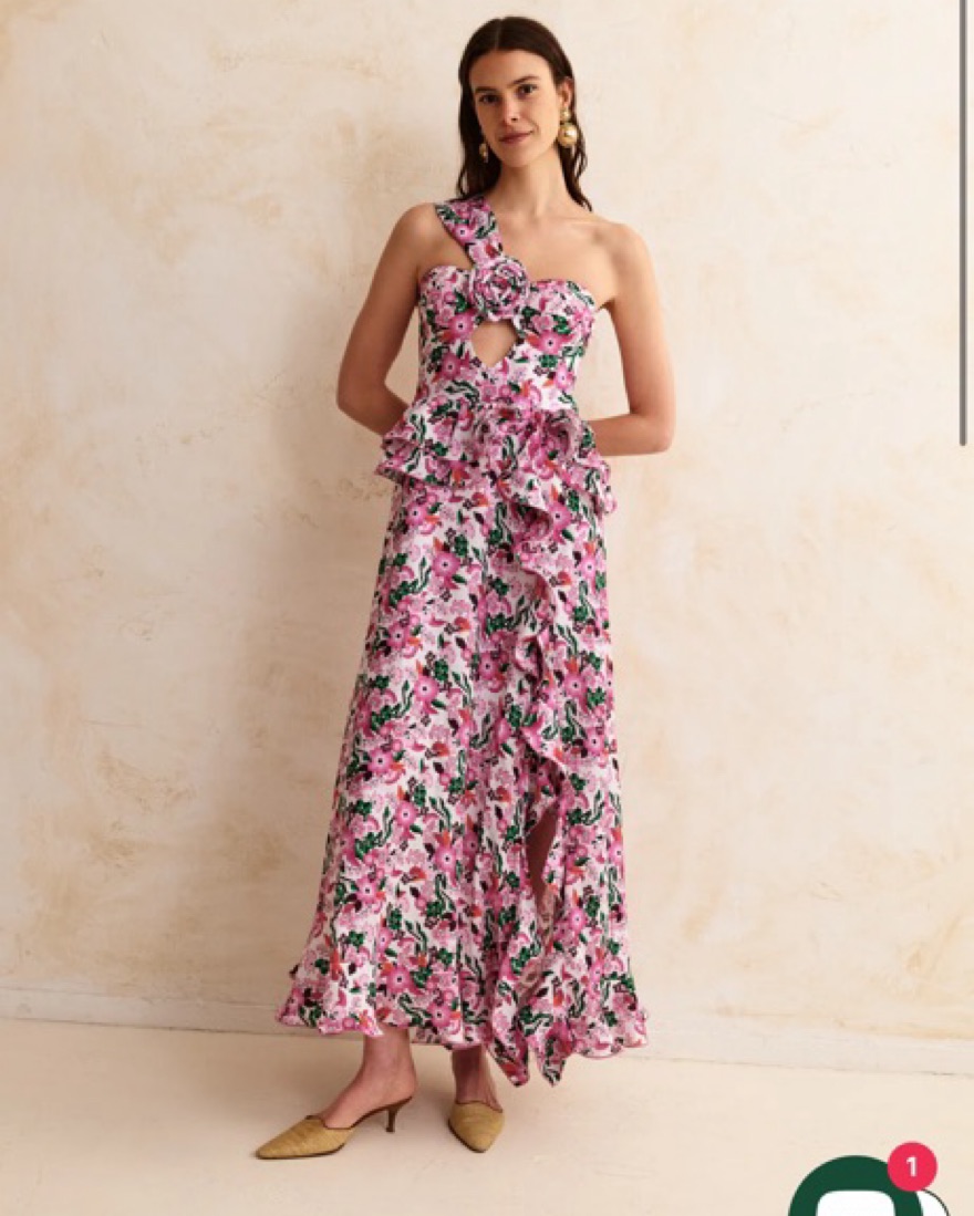 Gul Hurgel Pink Floral Dress by Gul Hurgel - Pickle
