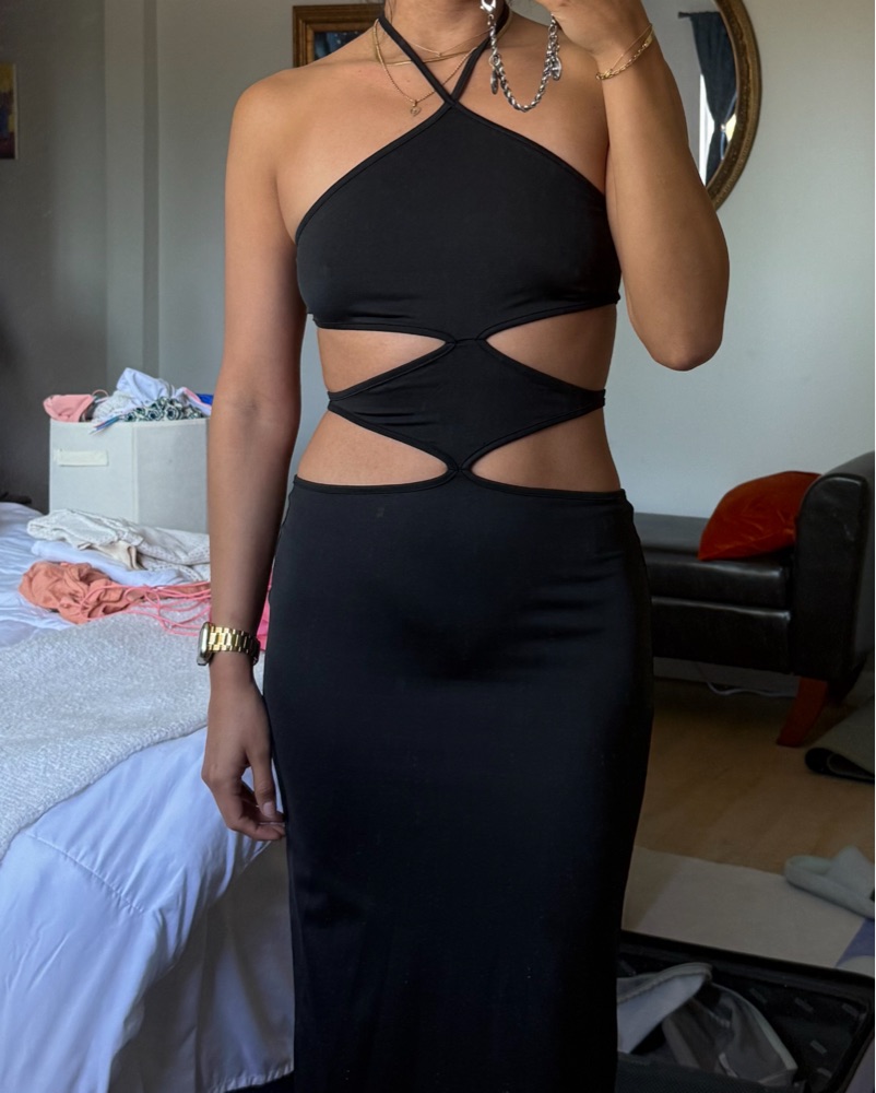 Captivating Cutout Cocktail Dress by Commense - Pickle