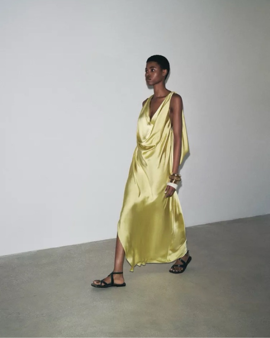 green emerald velvet dress The Pasha Dress | Zara main image 1