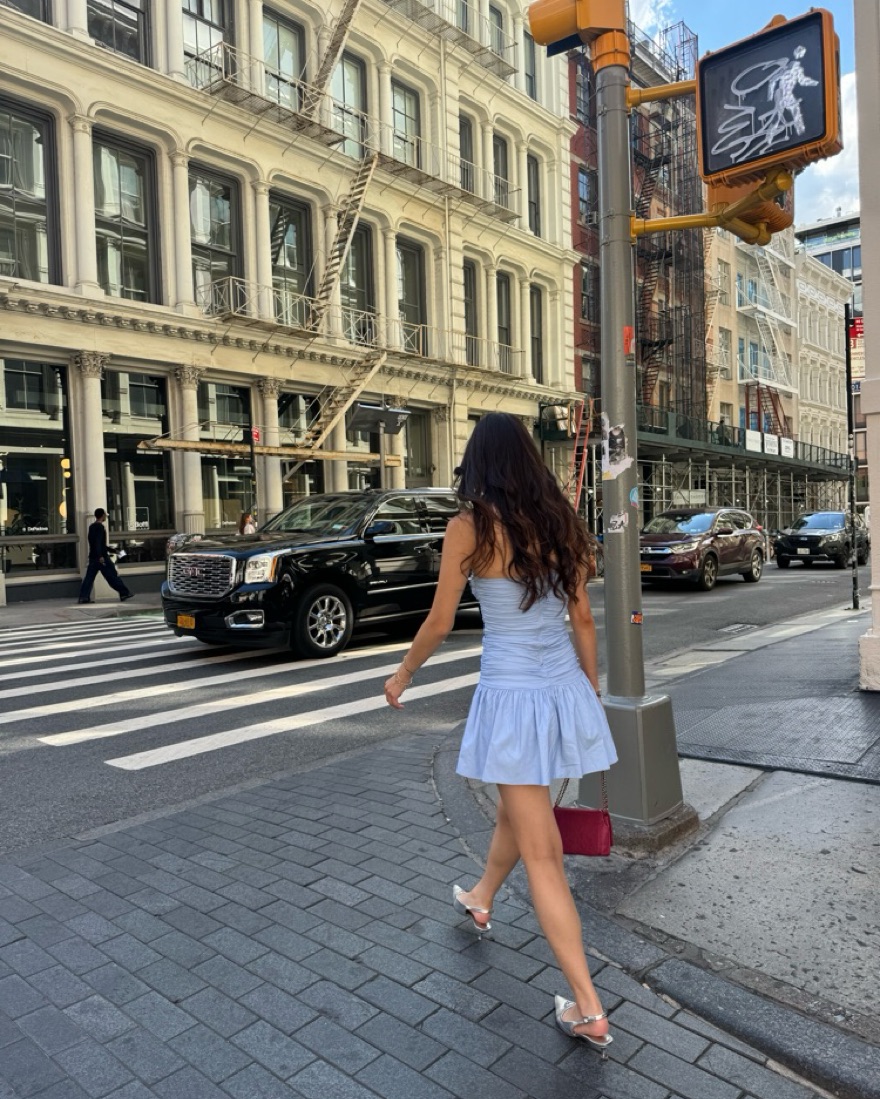 blue Skater Dress - Image 4