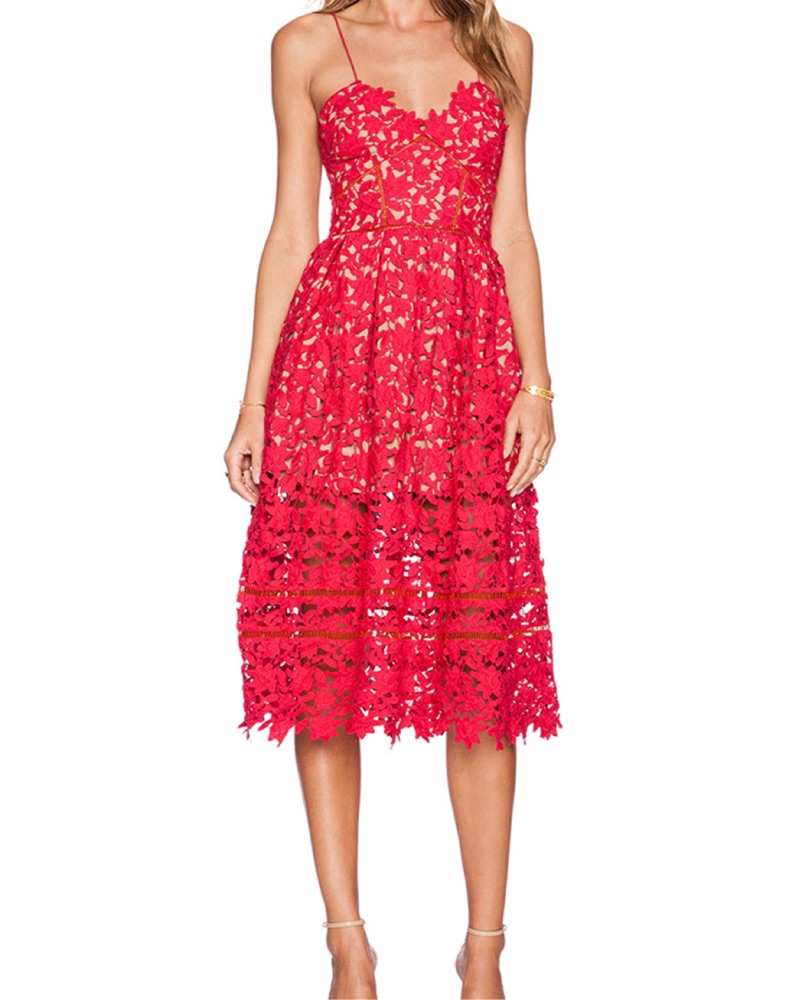 knee length dresses for ladies Azalea Gia Midi Dress main image 1