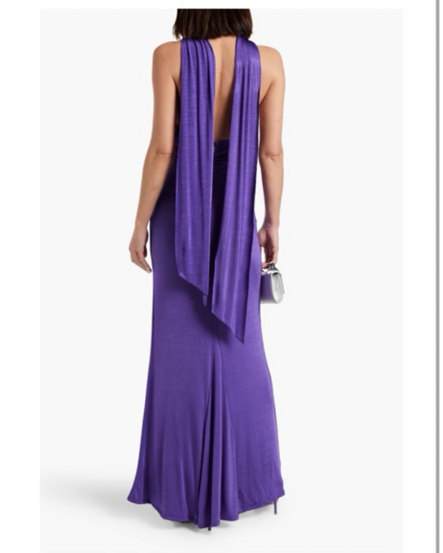 Alice & Olivia Resse Twist Draped Gown - Image 3