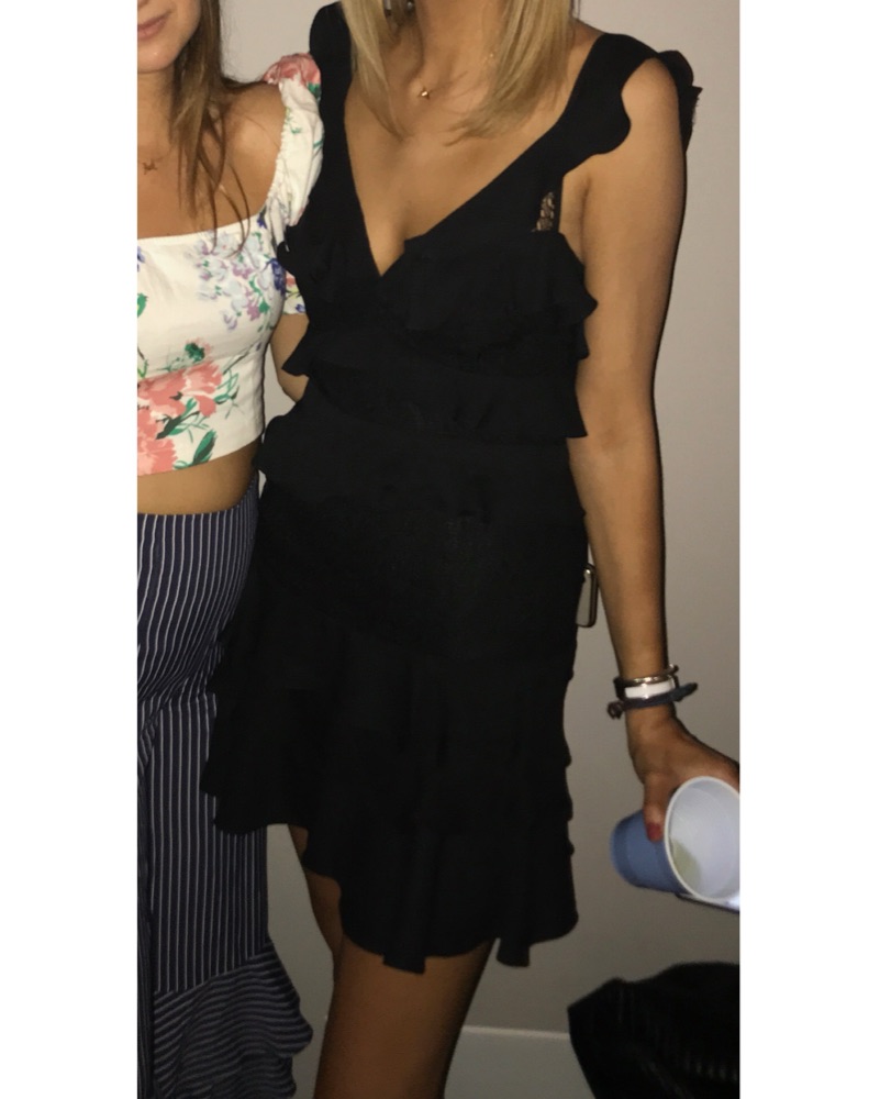 Bardot Black Ruffle Dress by Bardot - Pickle