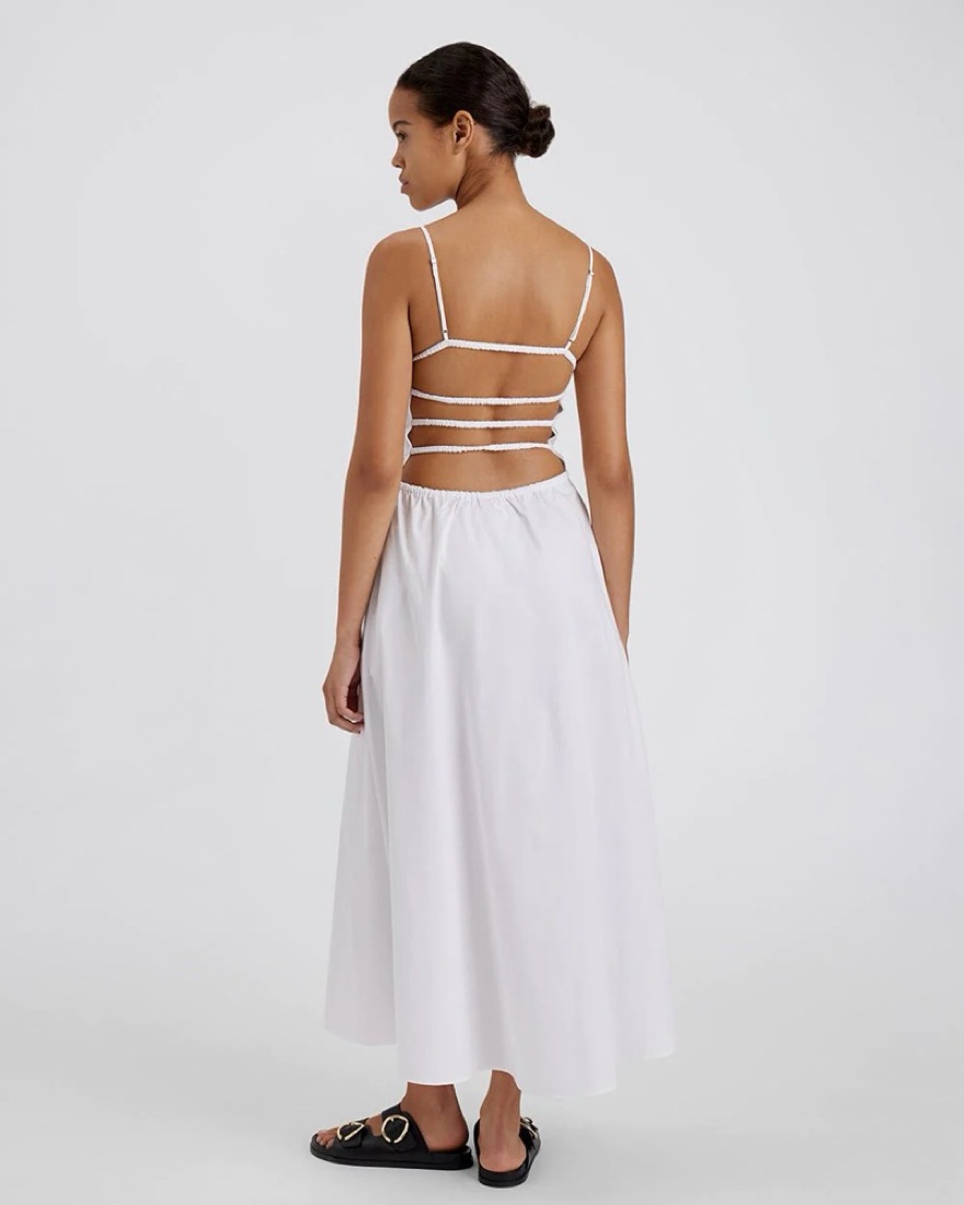 Solid & Striped The Delta Midi Dress by Solid & Striped - Pickle