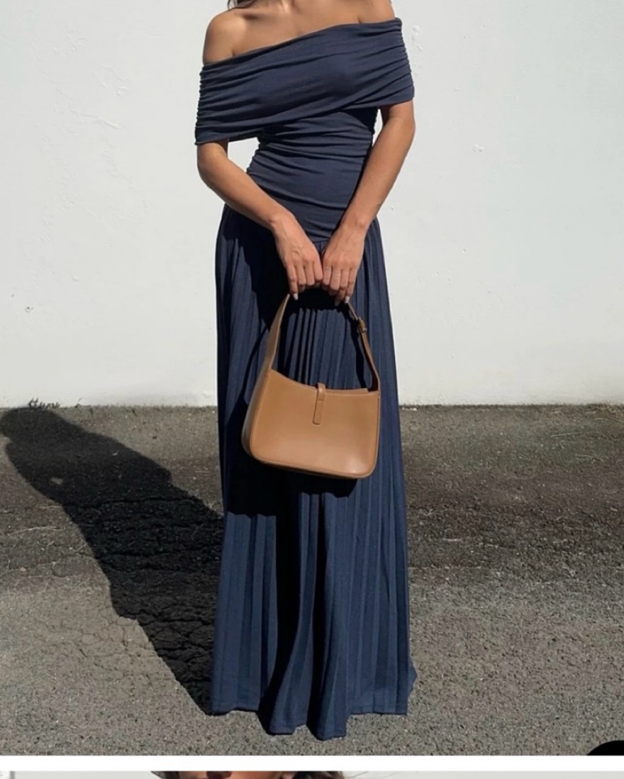 chinese dress ladies Lioness Field of Dreams Off-The-Shoulder Maxi Dress Msrp S / Oatmeal main image 0