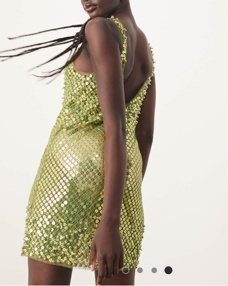 green emerald velvet dress Sail to Sable x Style Charade Charlotte Sequin Dress in Emerald Medium