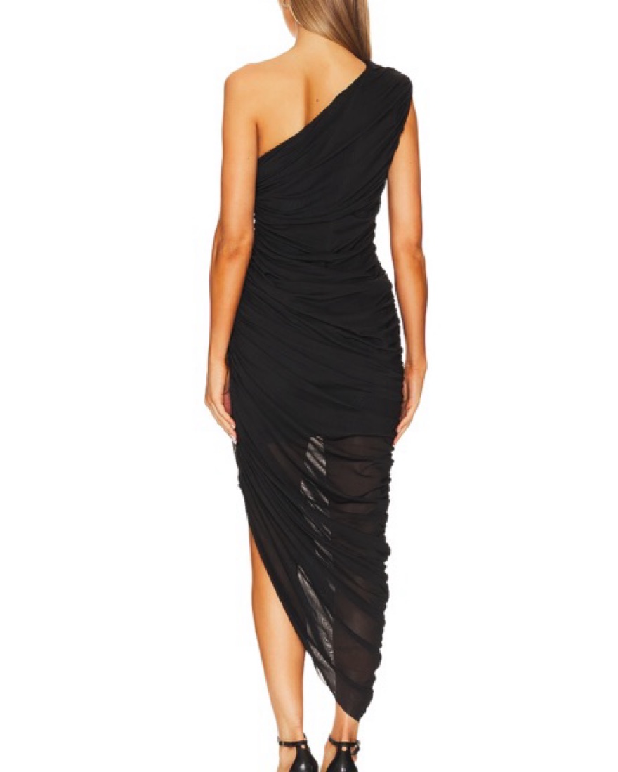 ELLIATT Black One Shoulder Midi Dress by ELLIATT - Pickle