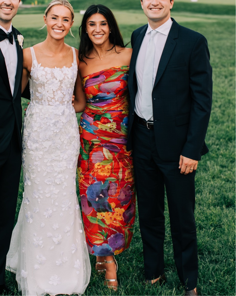 Carolina Herrera Floral Midi Dress - Image 1