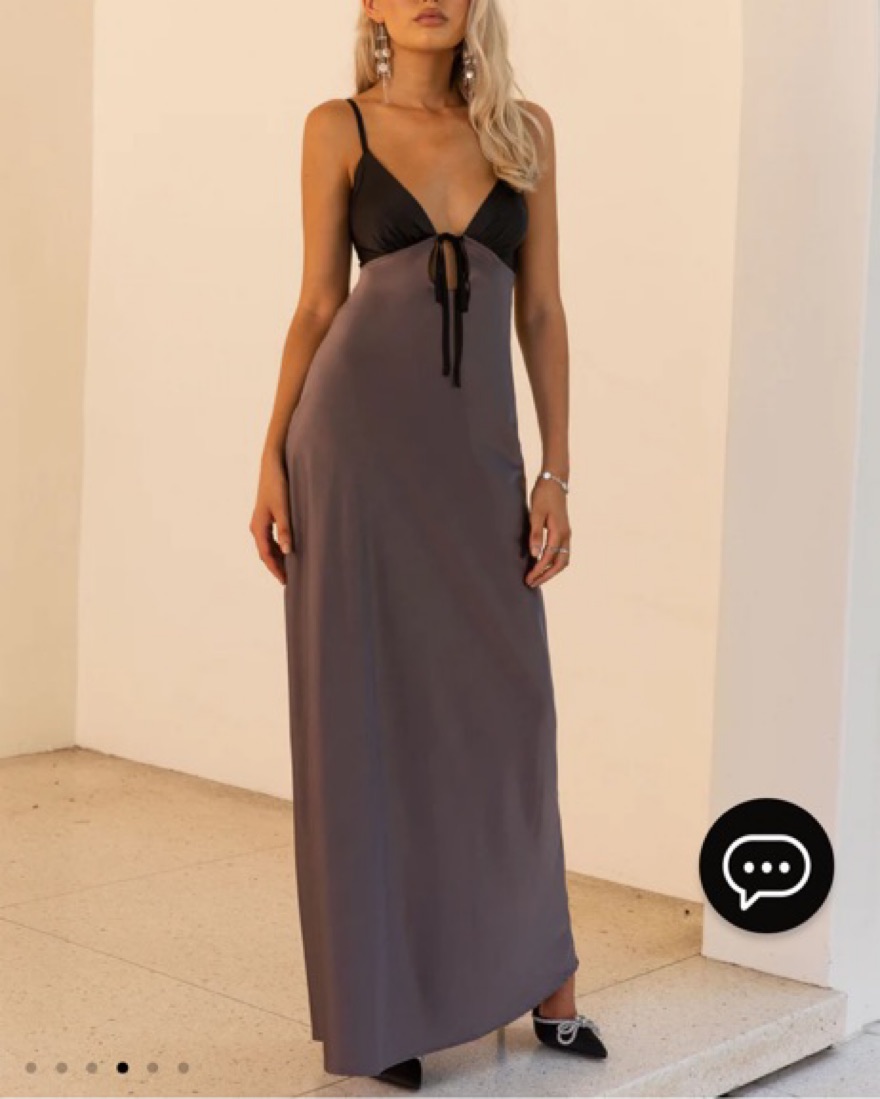 chinese dress ladies Flora Satin Maxi  RentwithRawlings