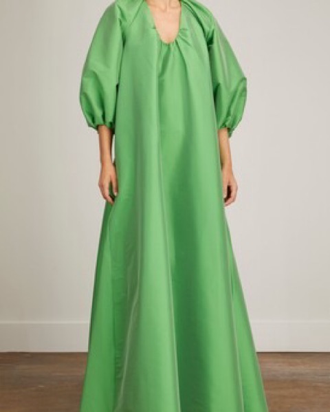 green emerald velvet dress Bernadette // Taffeta Bobby Mini Dress – VSP Consignment main image 0
