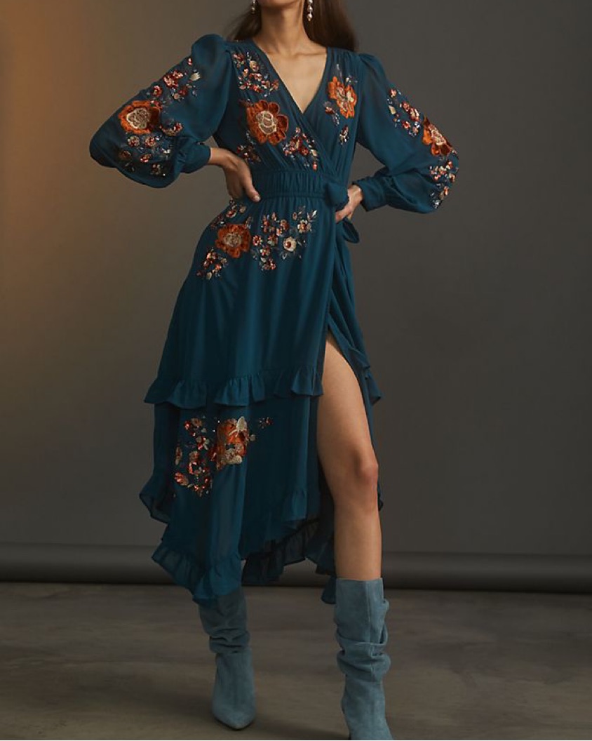 Sold Out Anthropologie Wrap Dress - Image 1