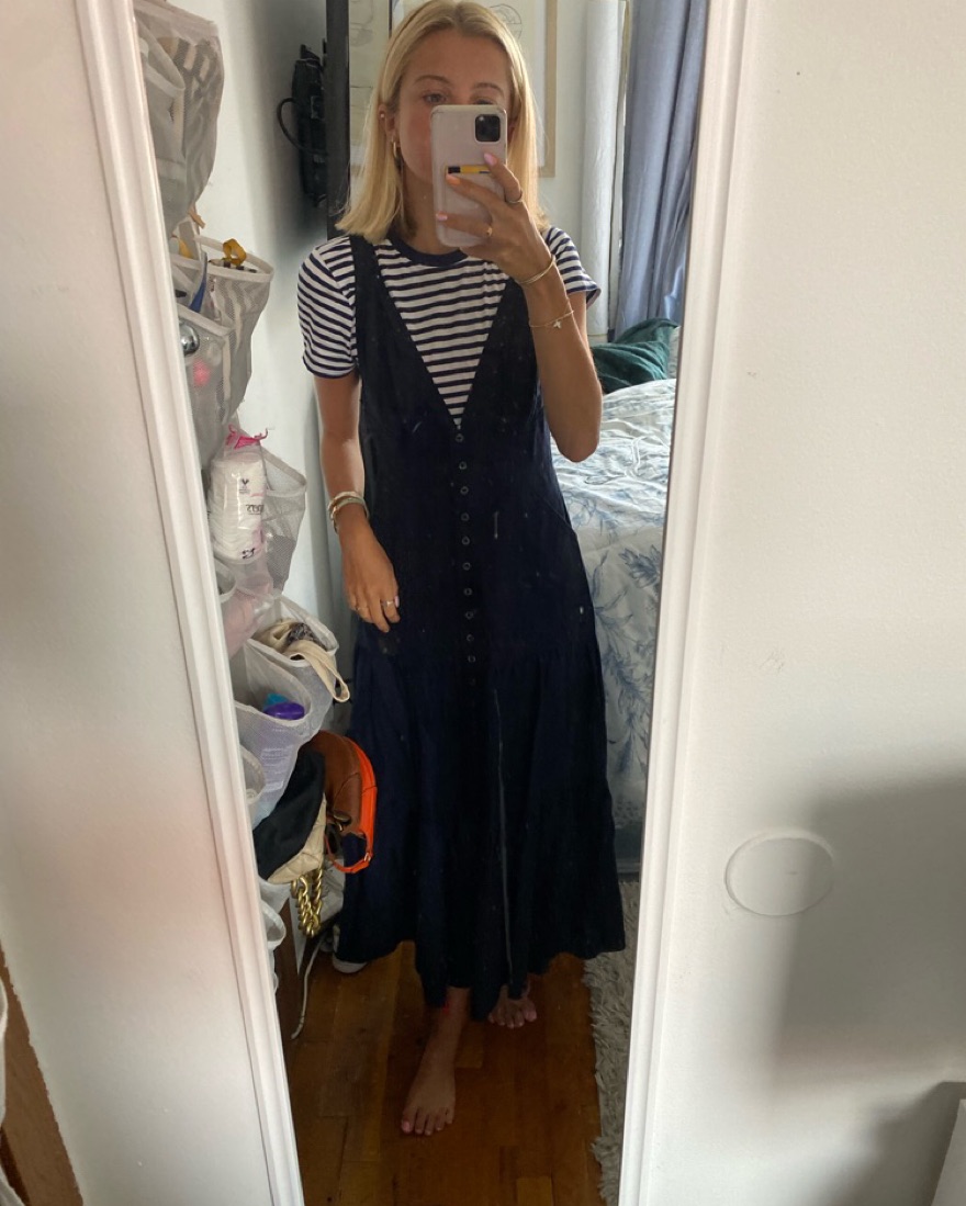 ALC NAVY LINEN DRESS by ALC - Pickle