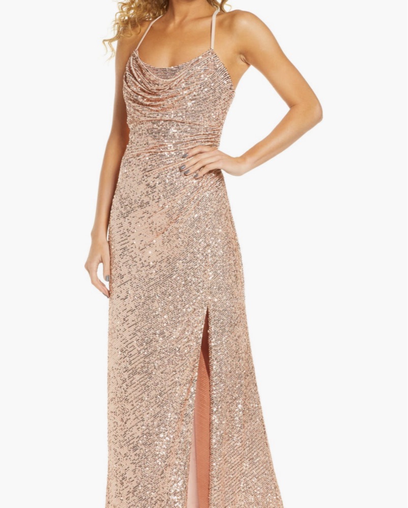 nordstrom gold sequin dress Women's Sequin Dresses