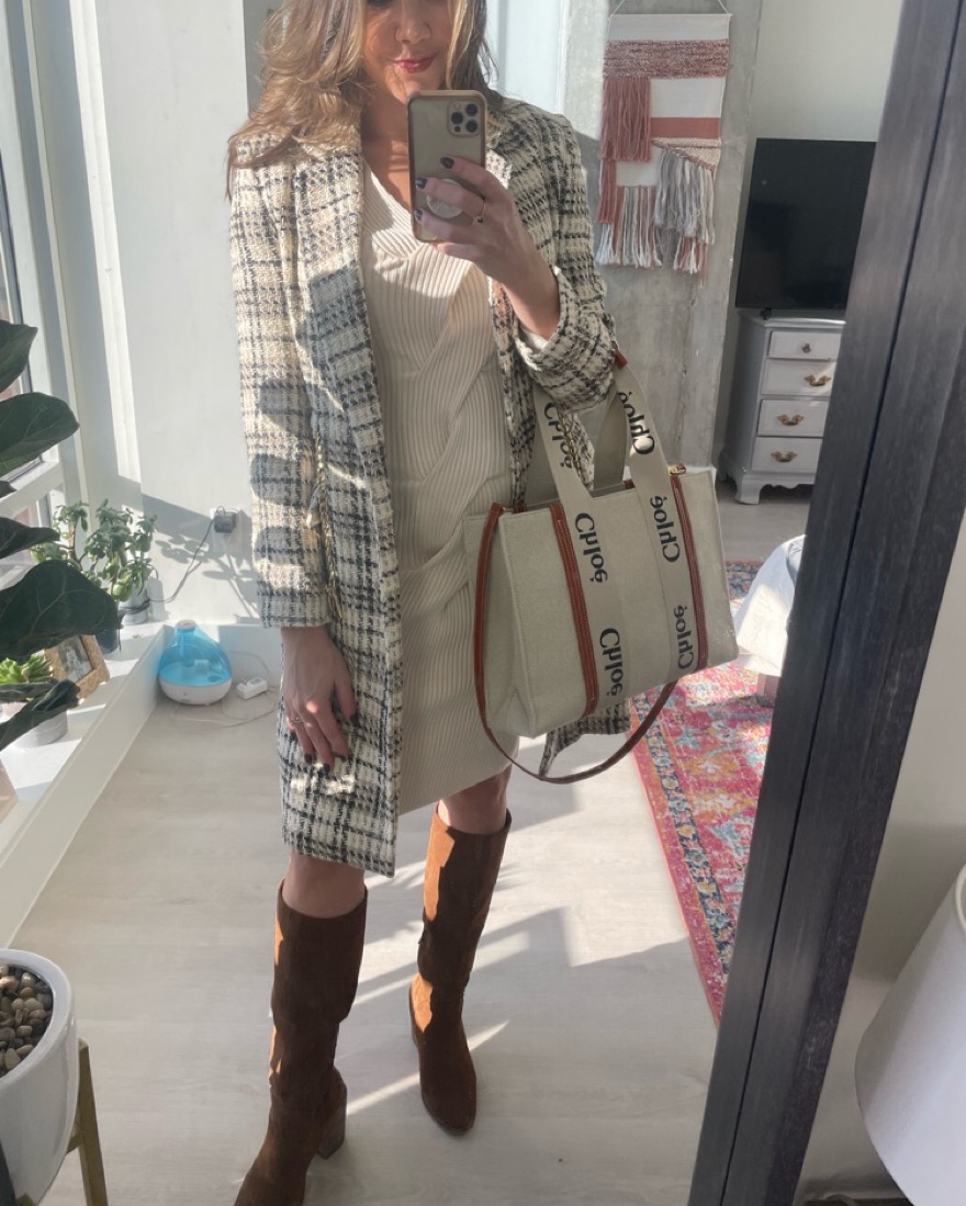 Longline Tweed Jacket  - Image 2