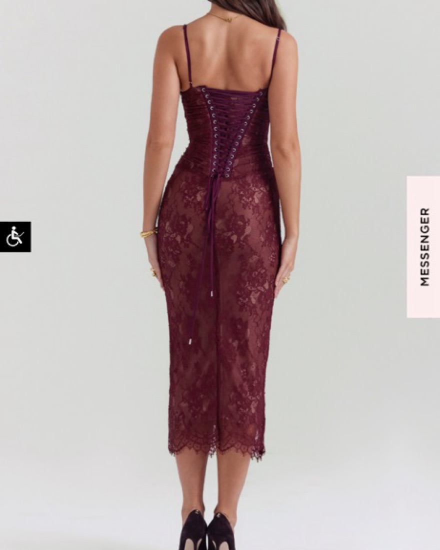 knee length dresses for ladies CLAIRE A-LINE PLEATED LACE MIDI DRESS | CULT MIA main image 0