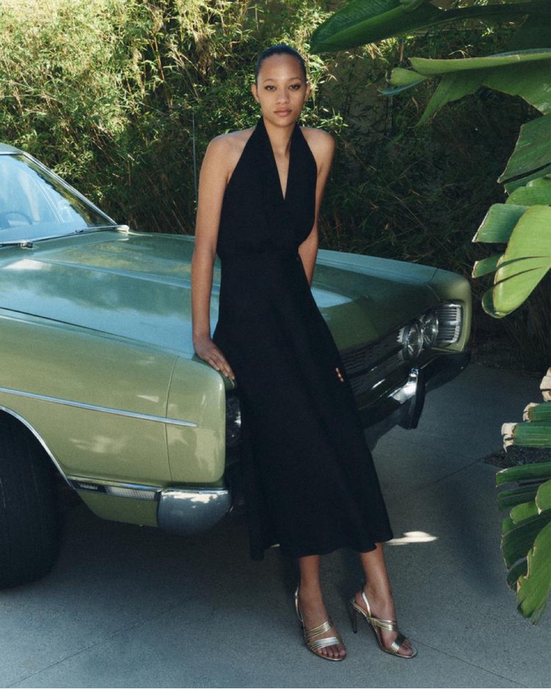 ZW Collection Midi Halter Dress by Zara - Pickle