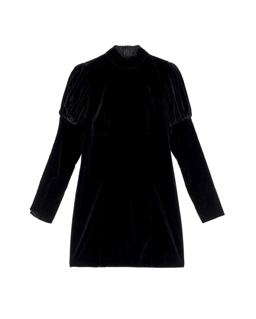 doen black velvet dress Lisbeth Dress  Petite Chrie