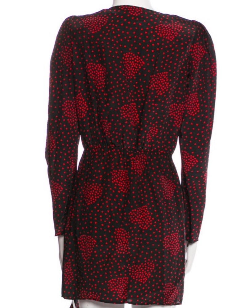 Captivating Red Polka Dot Wrap Dress by The Kooples - Pickle