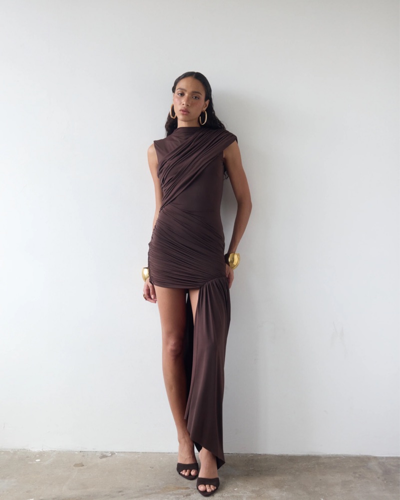 De La Vali RAVENNA MINI DRESS by De La Vali - Pickle
