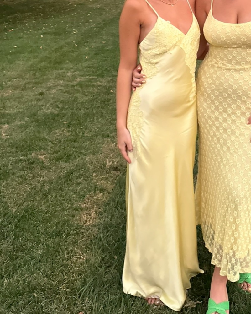 Bardot Butter Yellow Maxi Dress W/ Lace by Bardot - Pickle