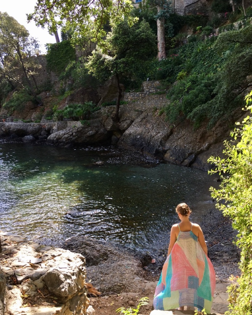 Anthro Lilka Watercolor Trapeze Dress - Image 3