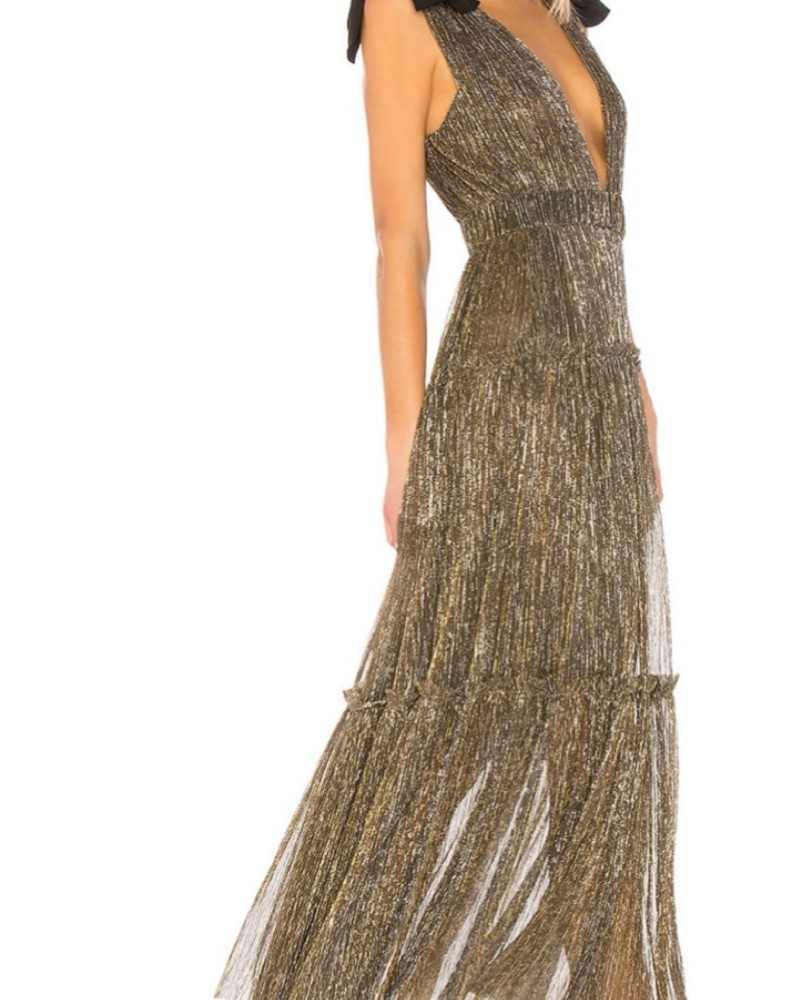 sabina musayev gold dress Franny Dress Rose Gold main image 1