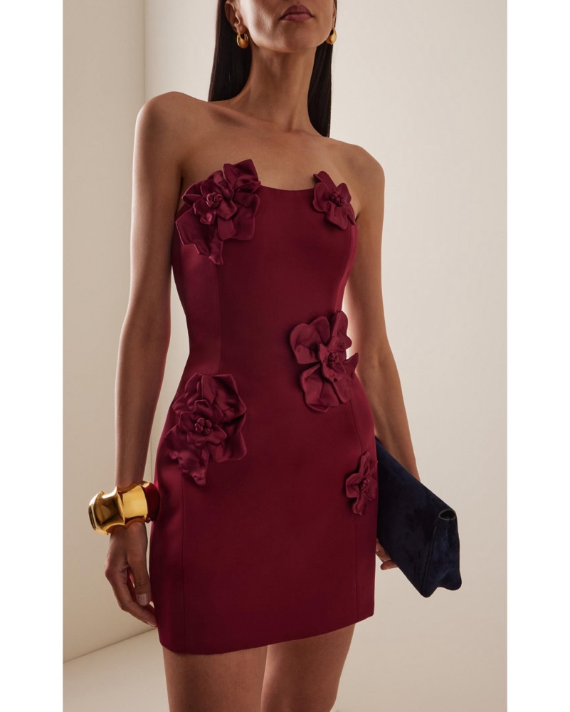 open lace back dress Jessica Bustier Gown Red by Leo Lin for Hire main image 1