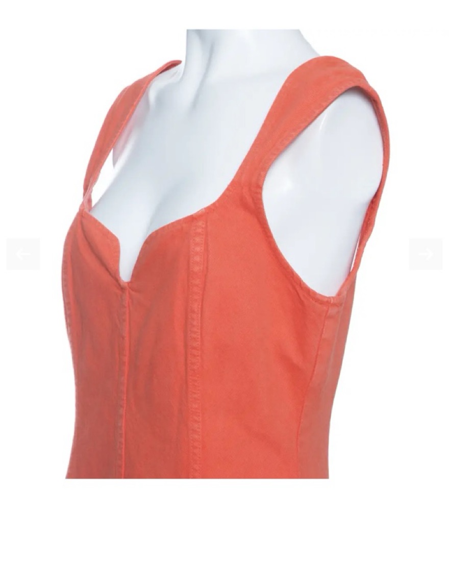 Mara Hoffman Denim Orange Midi Dress by Mara Hoffman - Pickle