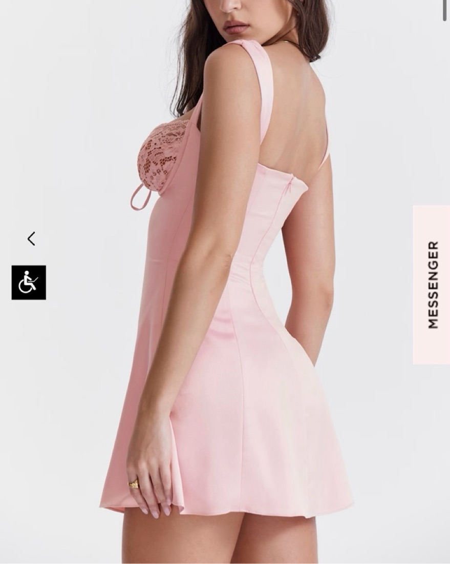 House Of CB Adriana Mini Dress by House of CB - Pickle