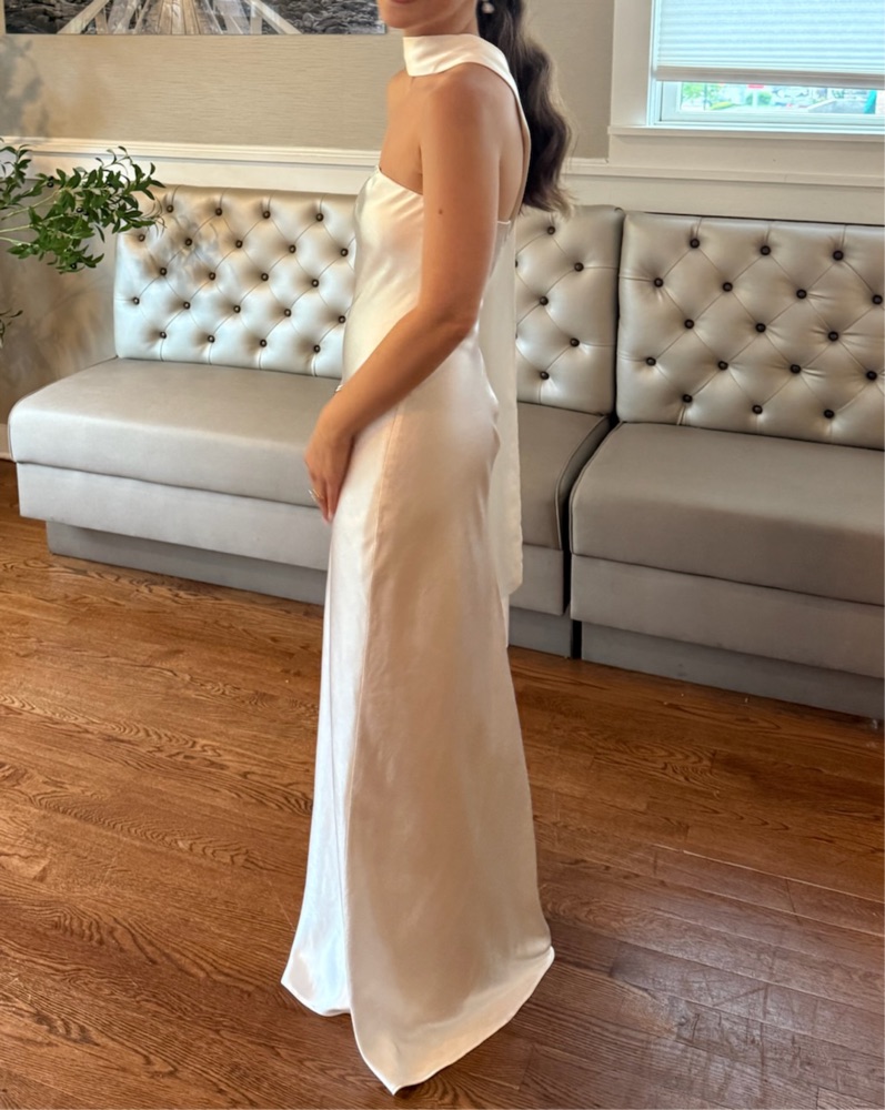 Misha Lilia Sash Neck Maxi Dress Ivory by Misha - Pickle