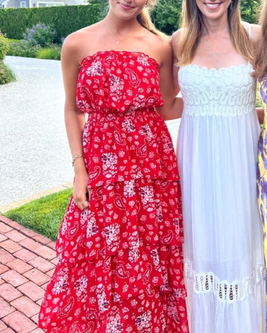 chinese dress ladies Red Paisley Maxi Dress