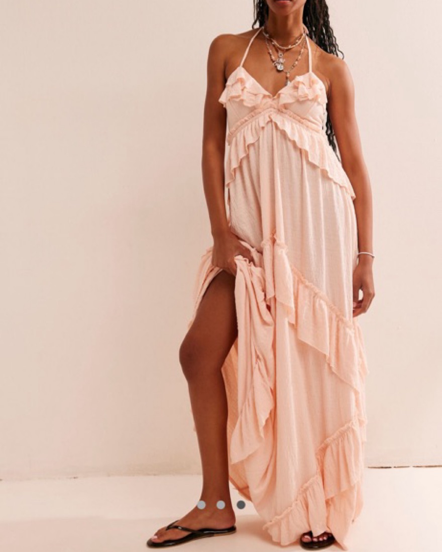 Santa Luz Maxi Dress by Free People - Pickle