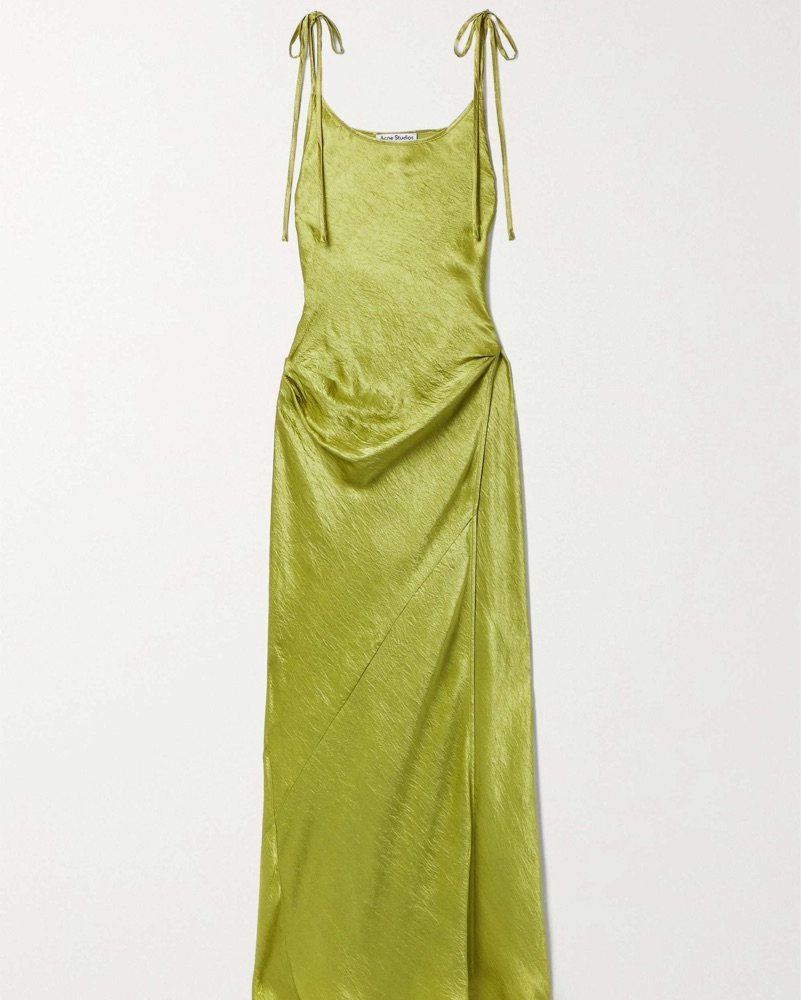 green emerald velvet dress WW55803] Solace London