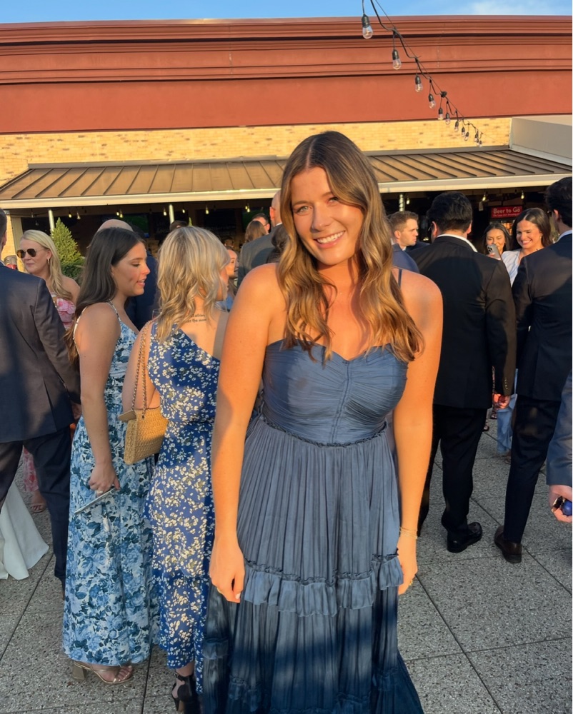 Ruched Navy Blue Midi Dress by Aqua - Pickle
