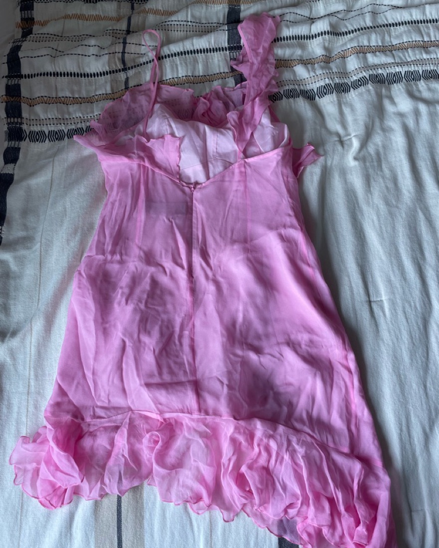 Kim Shui Pink Ruffle Dress - Image 3