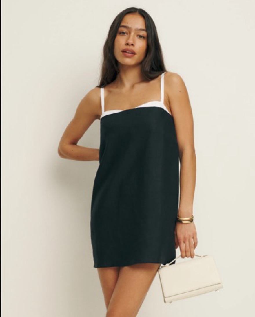 Reformation Lainey Linen Dress by Reformation - Pickle