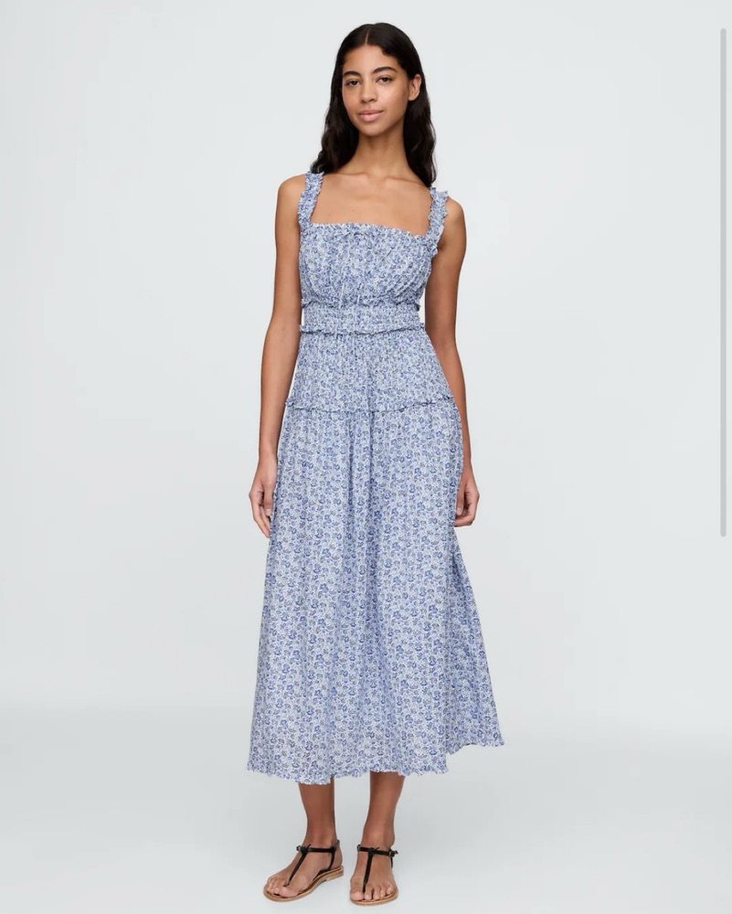 Gap × DÔEN Floral Midi Dress - Image 1