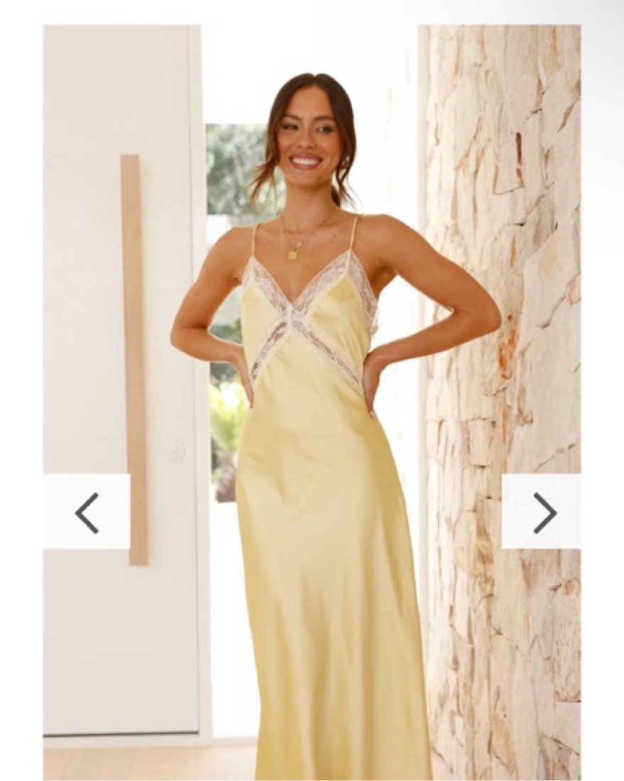 westley maxi dress- yellow by Billy J - Pickle