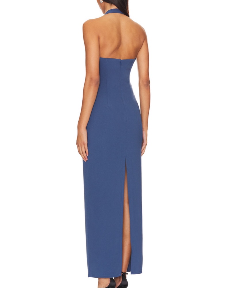 slim fit dress slacks BANKS HALTER MINI DRESS
