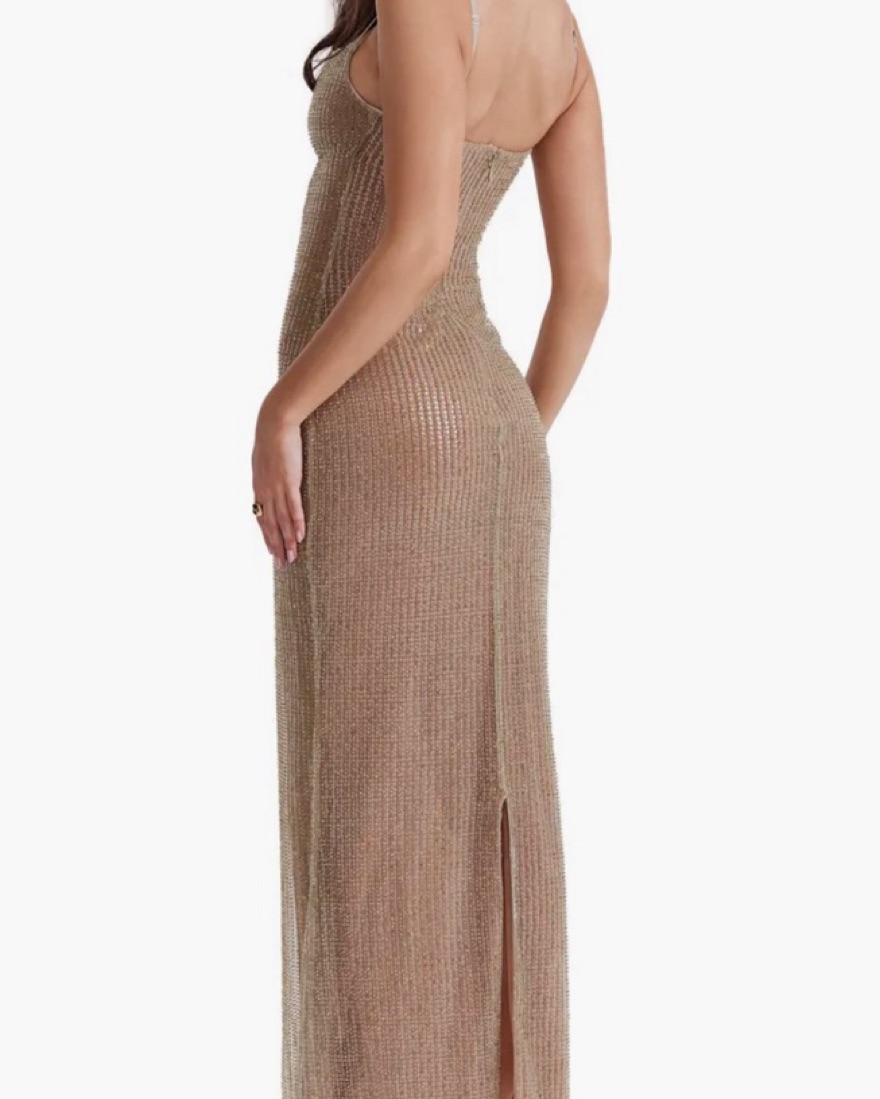 open lace back dress Alondra Knit Maxi Dress main image 1