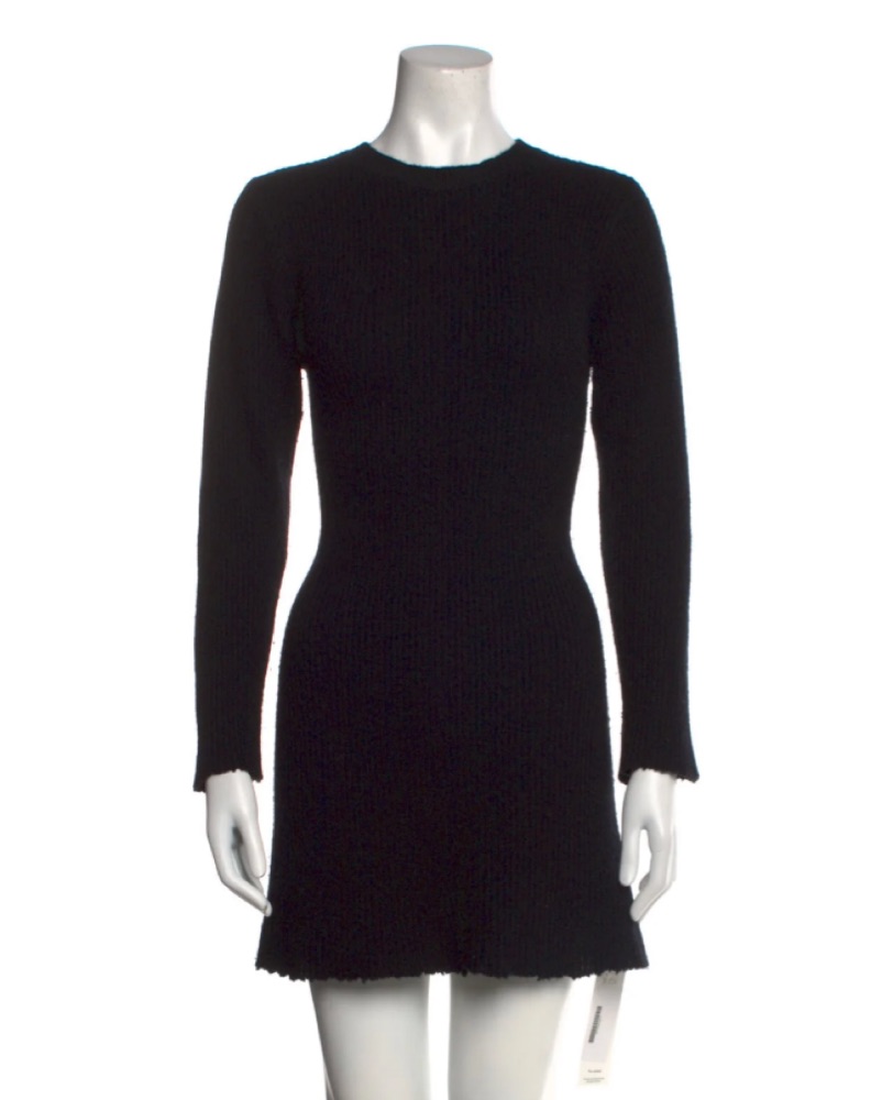 mini suit dress Black & White Sequin Tuxedo Mini Dress Black And White / 6