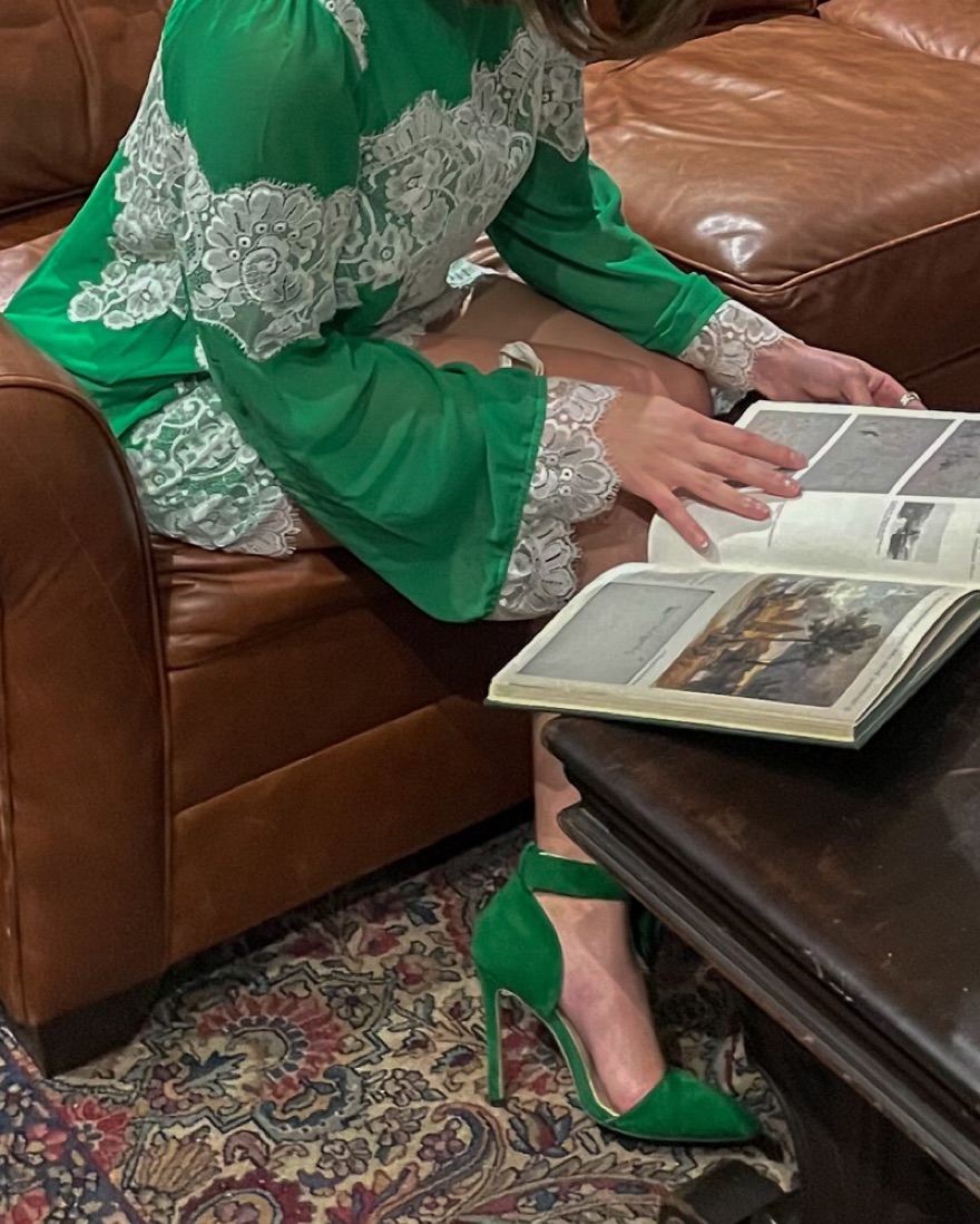 queen dress green May Queen main image 0