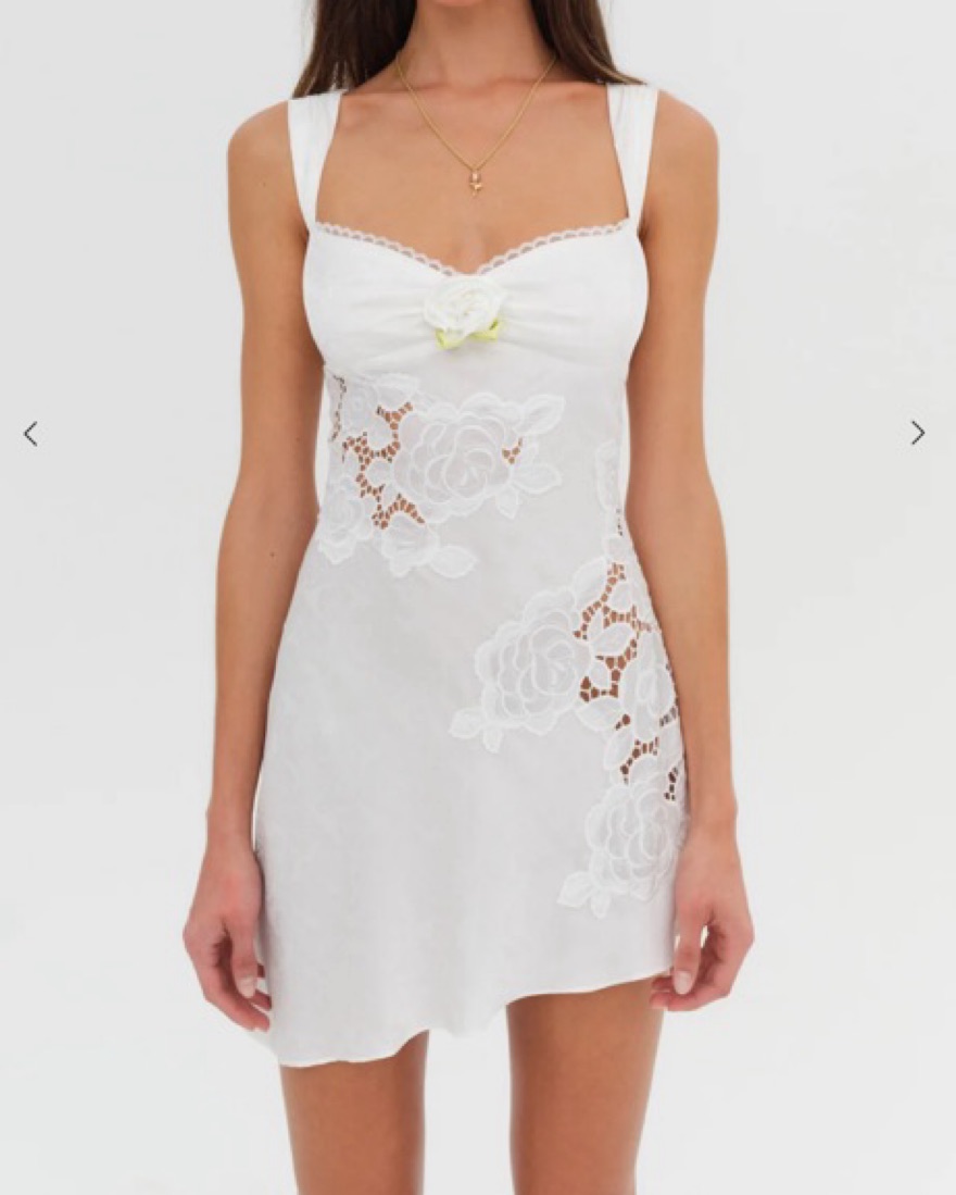 For Love and lemons Claudia Mini Dress by For Love & Lemons - Pickle