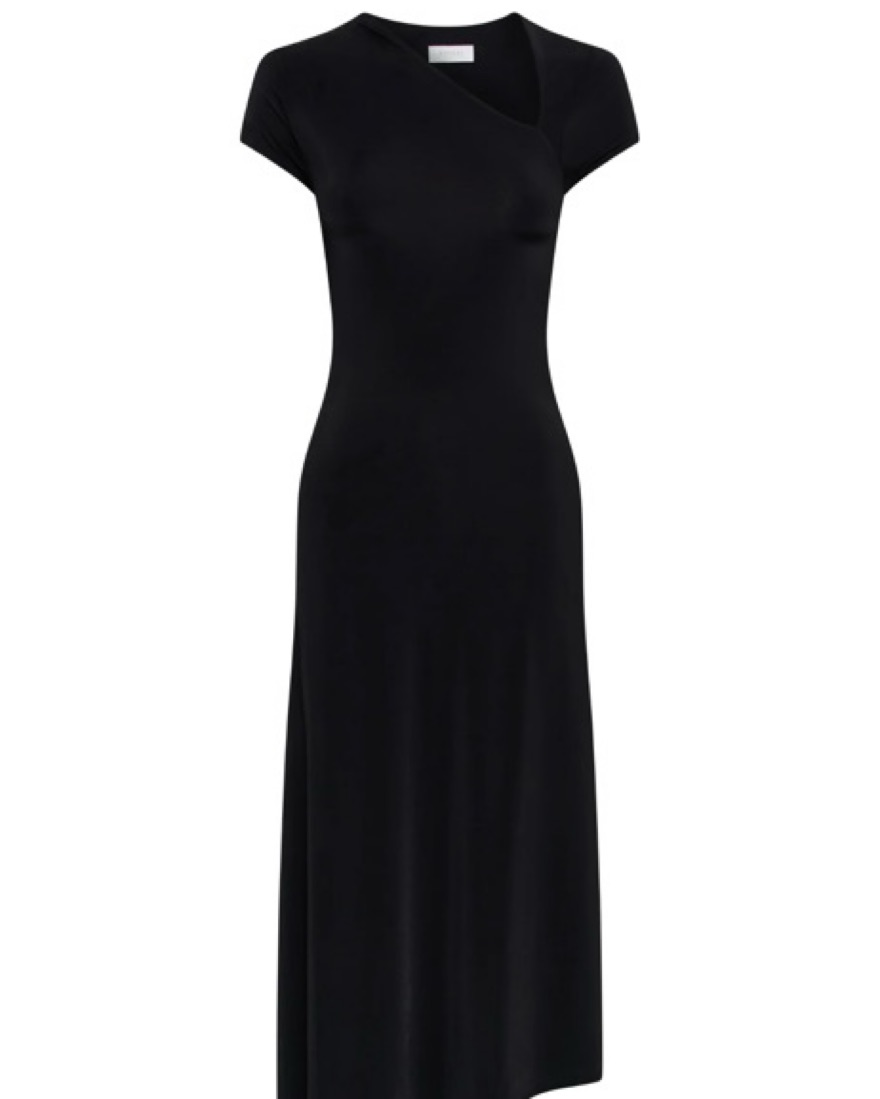 sachin and babi light blue dress Slinky off the Shoulder Mini Dress Black