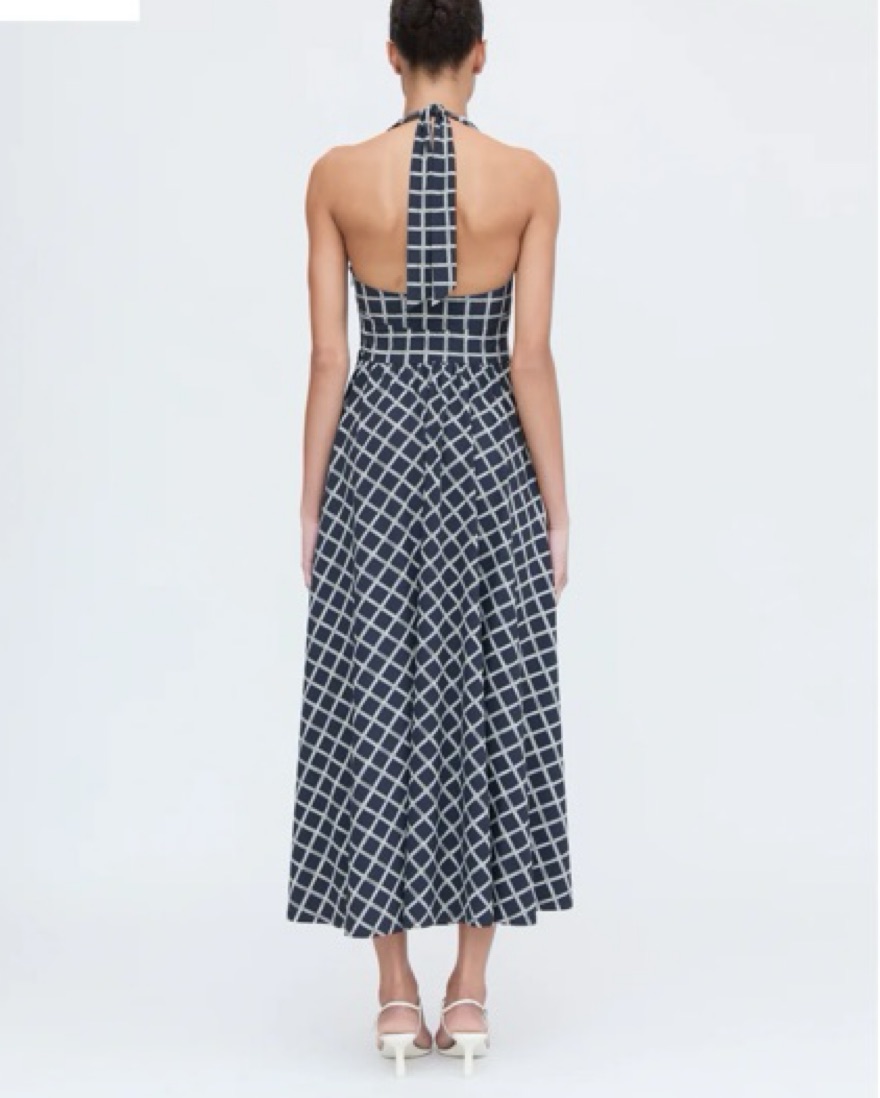 sachin and babi light blue dress Eterne Halter Maxi Dress in Taupe main image 0