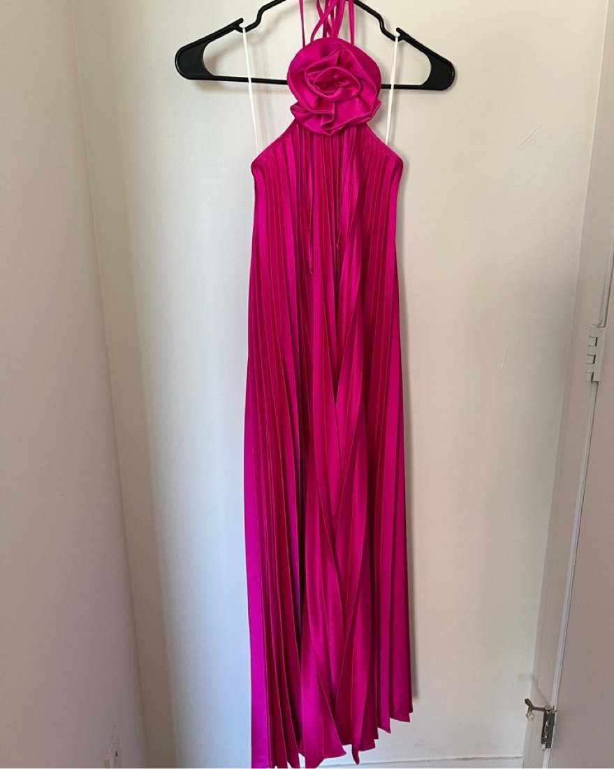 Delfi Collective Pink Pleated Dress  - Image 6