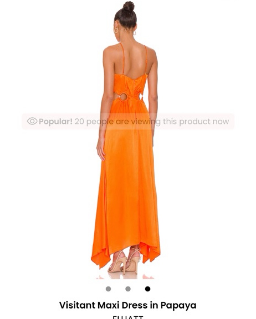 Orange Halter Neck Wedding Guest Dress by ELLIATT - Pickle