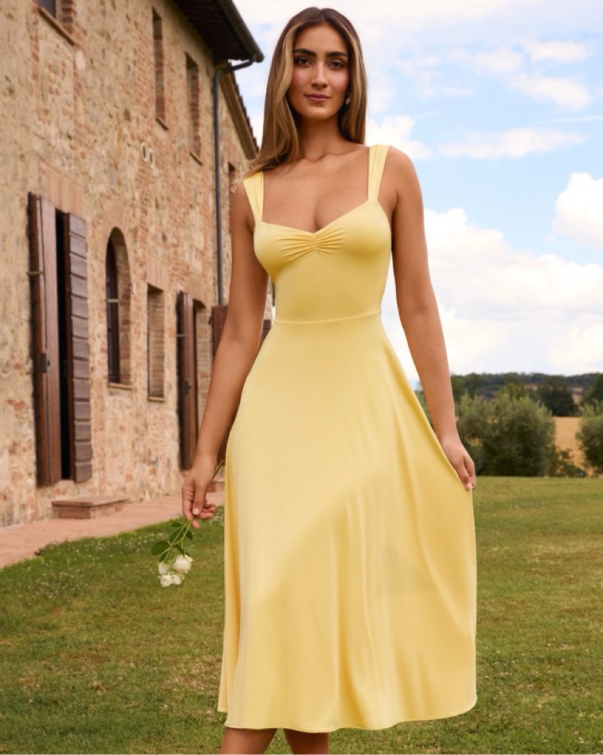 knee length dresses for ladies Farm Rio Summer Garden Ombre Midi Dress – Audrey's of Naples