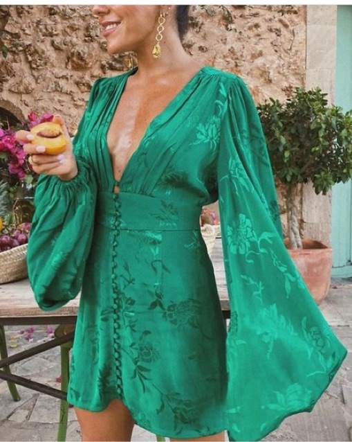 Rat & Boa Isabella Dress In Green by Rat & Boa - Pickle